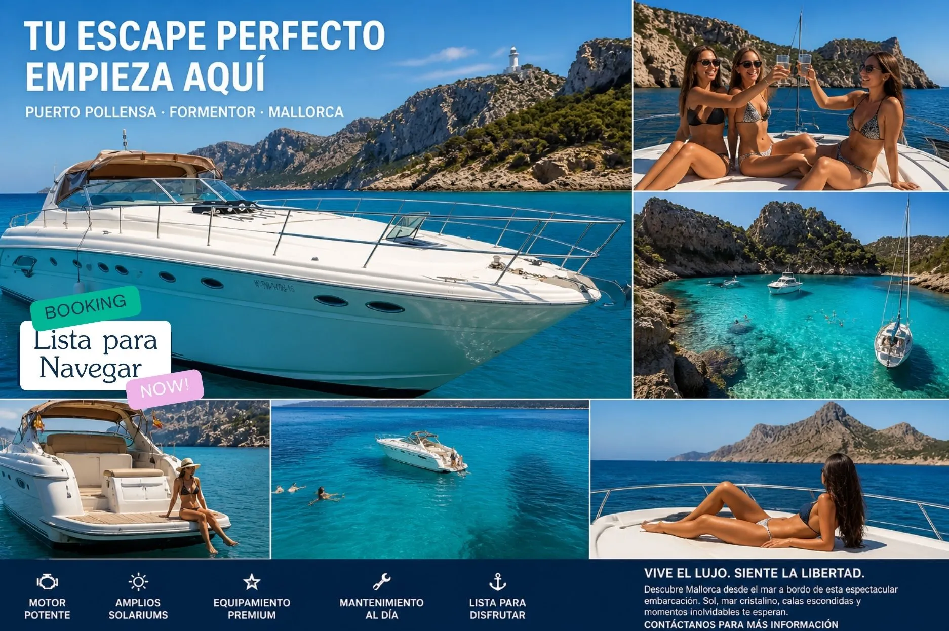 Yate Sea Ray 510 Flybridge "Nashira" en Alquiler – Puerto de Pollensa - Foto 5