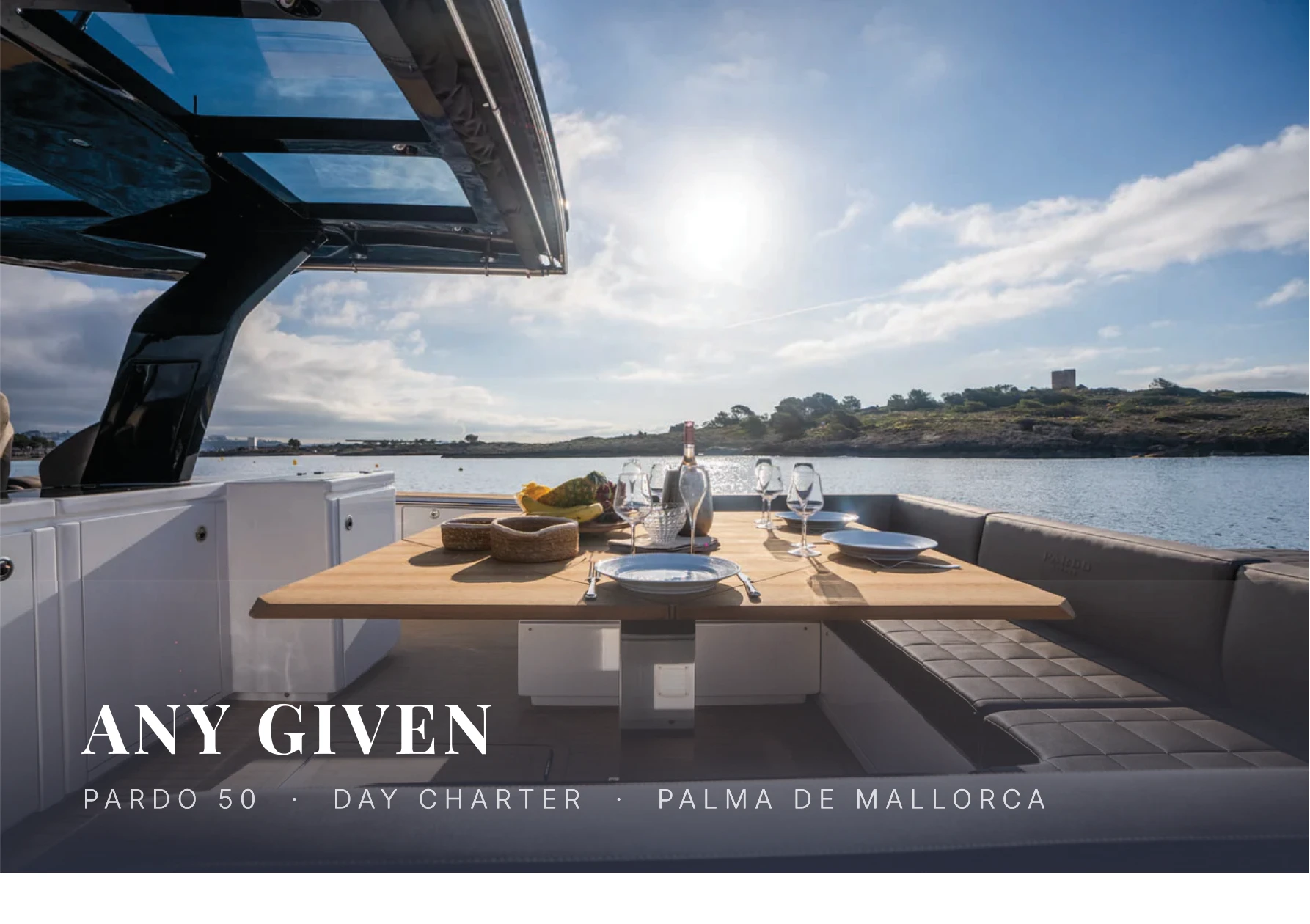 Yate de Lujo Pardo 50 "Any Given" (2025) en Alquiler – Club de Mar Palma